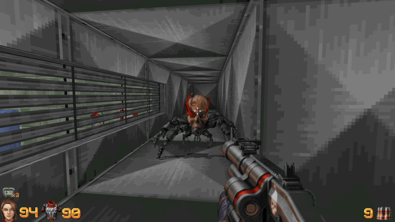[02/03/2018] Während der Minikampagne müssen wir - ähnlich wie in Duke Nukem 3D - durch diverse Lüftungsschächte durchkämpfen.