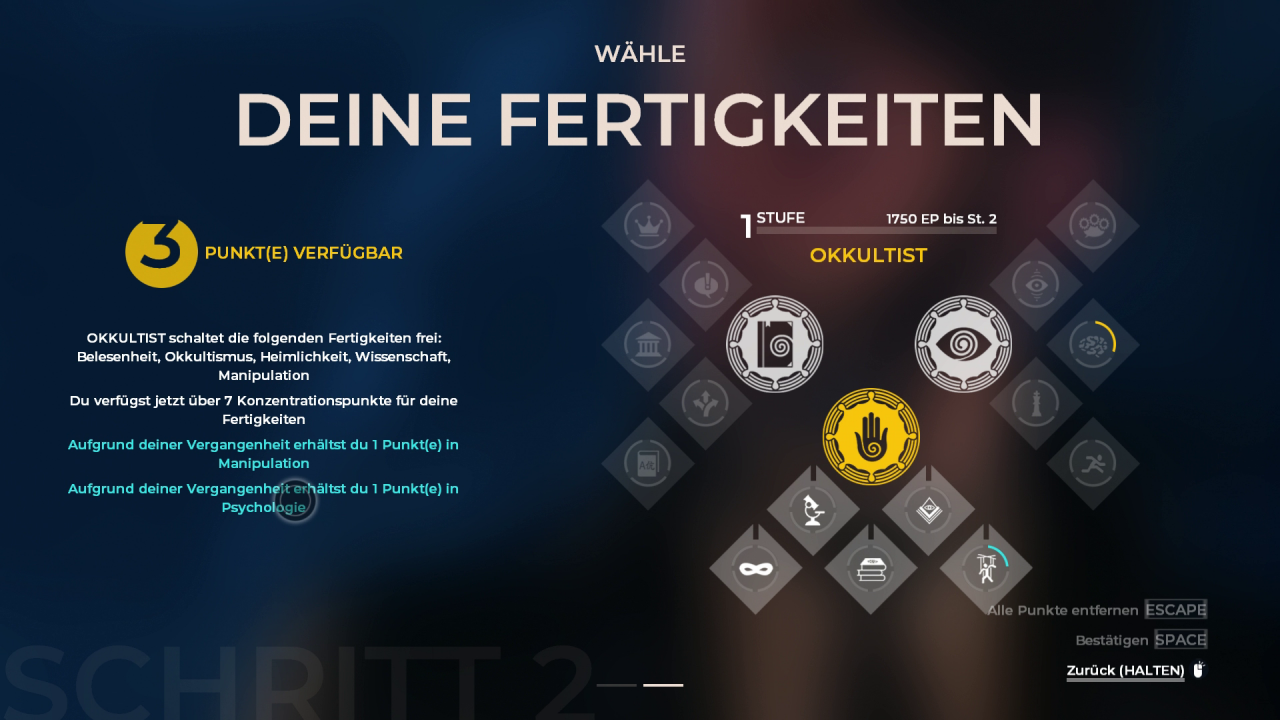 [29/03/2018] Mit Punkten schaltet ihr neue Fähigkeiten.