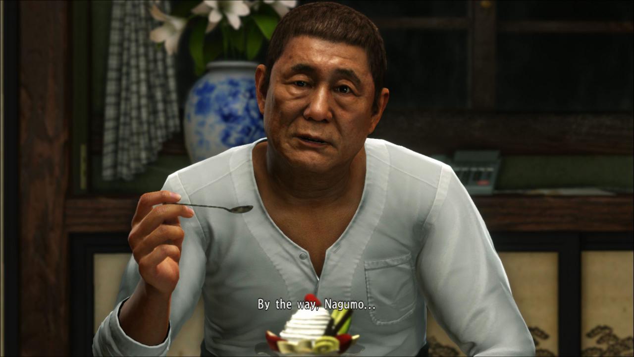 [20/03/2018] Kennt ihr den? In Yakuza 6 geben sich zahlreiche (japanische) Prominente die Ehre, darunter auch Schauspieler Takeshi Kitano.