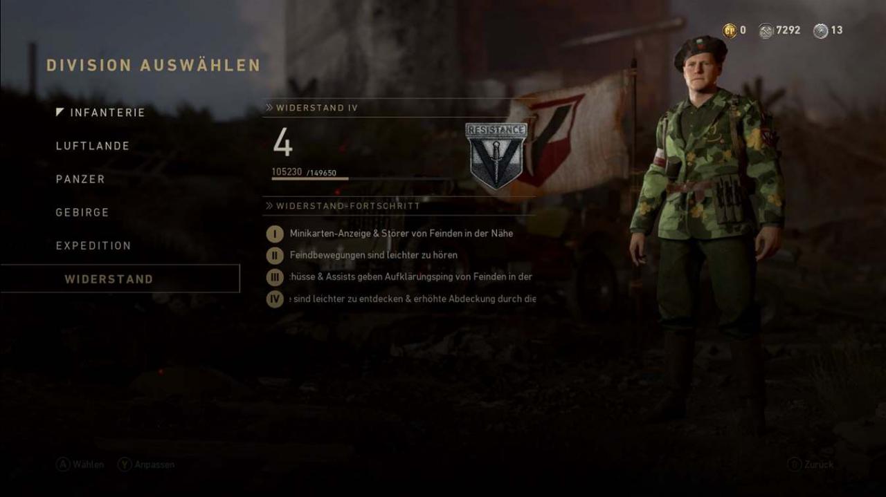 [13/04/2018] CoD WWII neue Divisions Eigenschaften der Panzer-Division