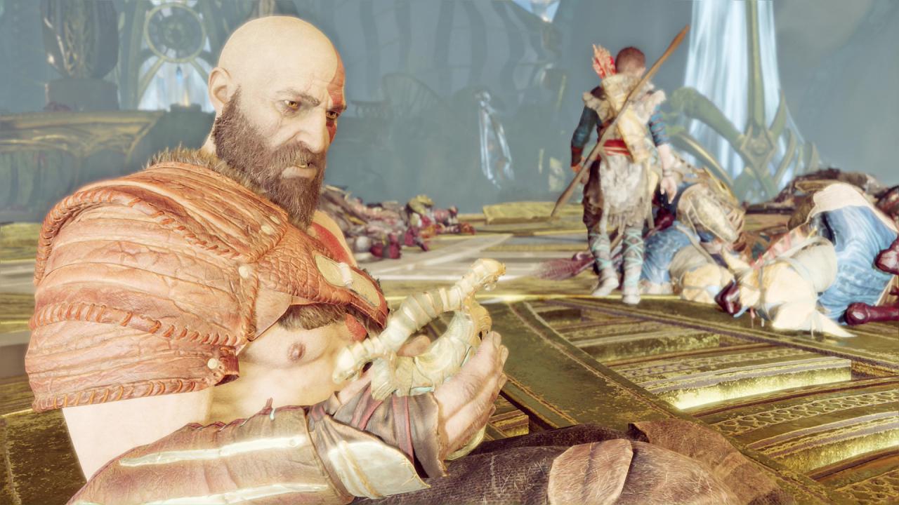 [24/04/2018] Kratos besorgt das Licht. Für ihn ist nur ein Augenblick vergangen, für Atreus wohl eine halbe Ewigkeit.