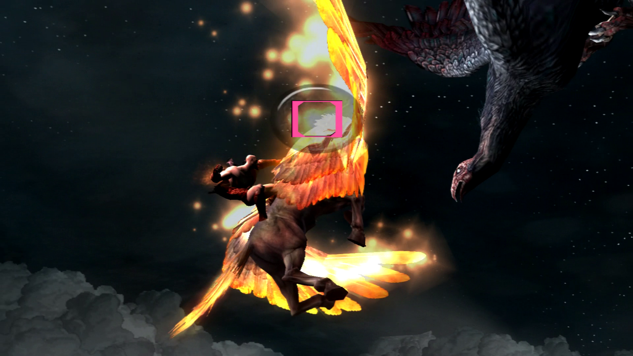 [18/04/2018] In Teil 2 verschlägt es Kratos sogar in die Lüfte, wo er auf dem Rücken eines Pegasus fiese Flugviecher und deren rauflustige Reiter killt.
