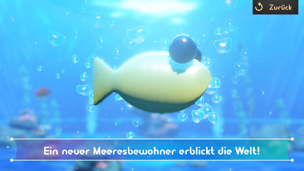 [27/04/2018] Im Aquariummodus beim Klavier beobachtet ihr selbst gestaltete Fische.&nbsp;