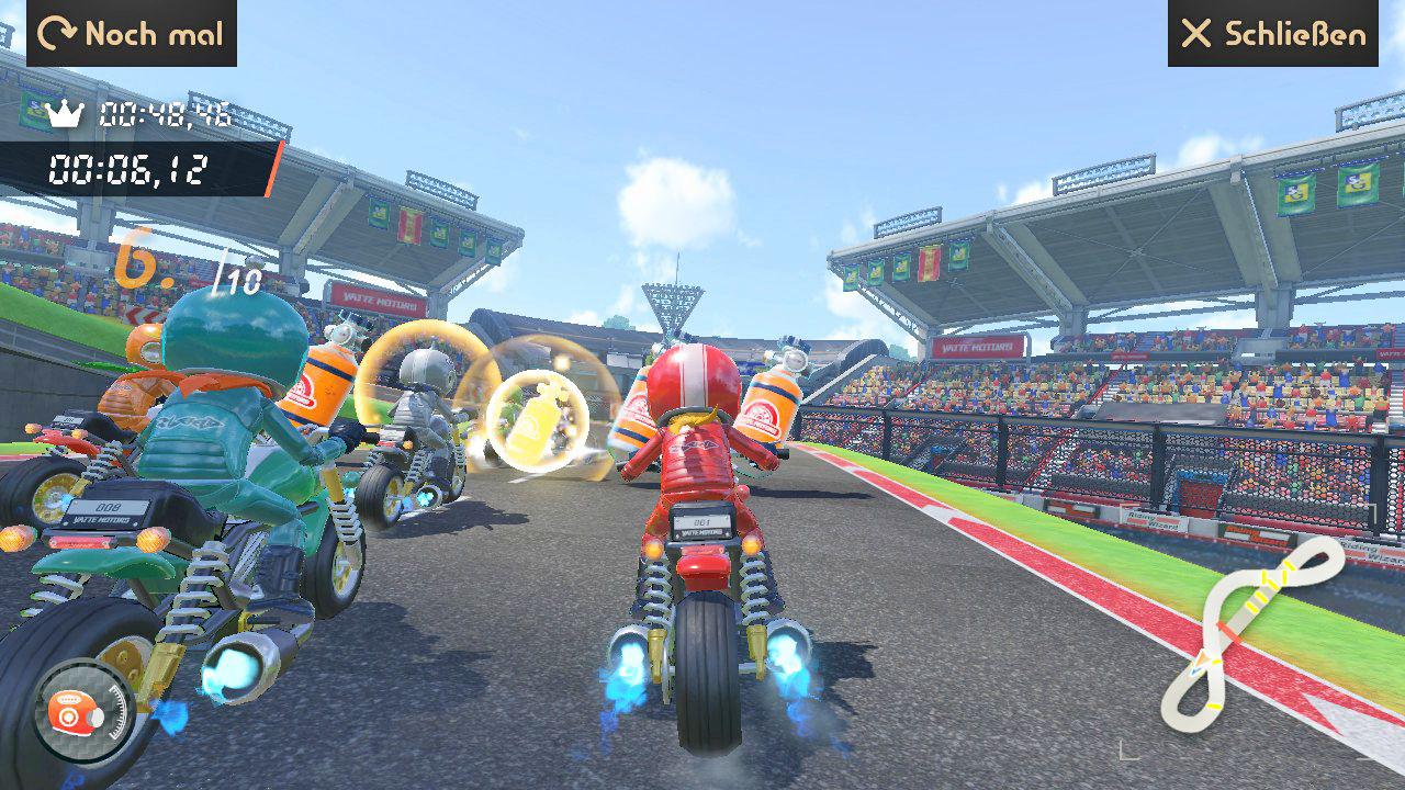 [27/04/2018] Das Motorradspiel ist zwar spaßig, aber bietet nur sehr wenig Umfang und Abwechslung.