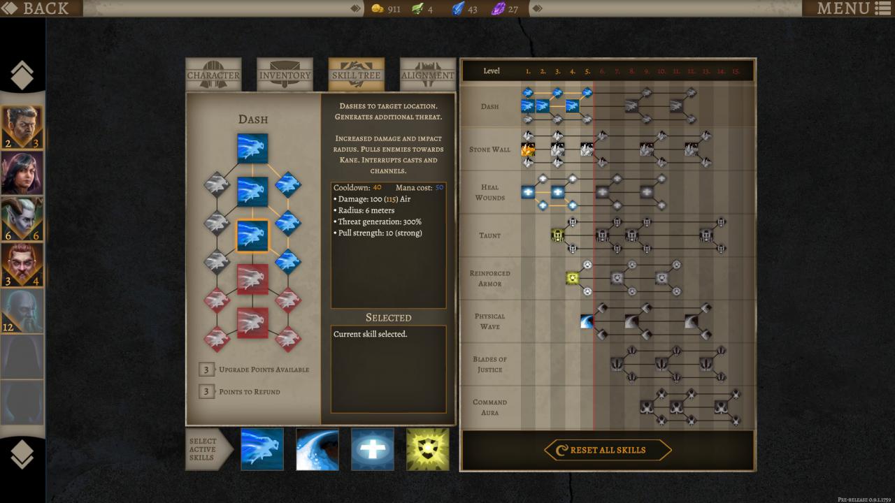 [16/04/2018] Der Skill-Tree in Tower of Time gestaltet sich simpel und übersichtlich.