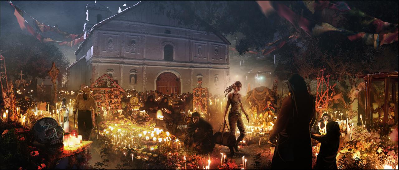 [16/04/2018] Tag der Toten: Zu Beginn ihres Abenteuers mischt sich Lara während des berühmten Dia de Muertos unter die Leute.