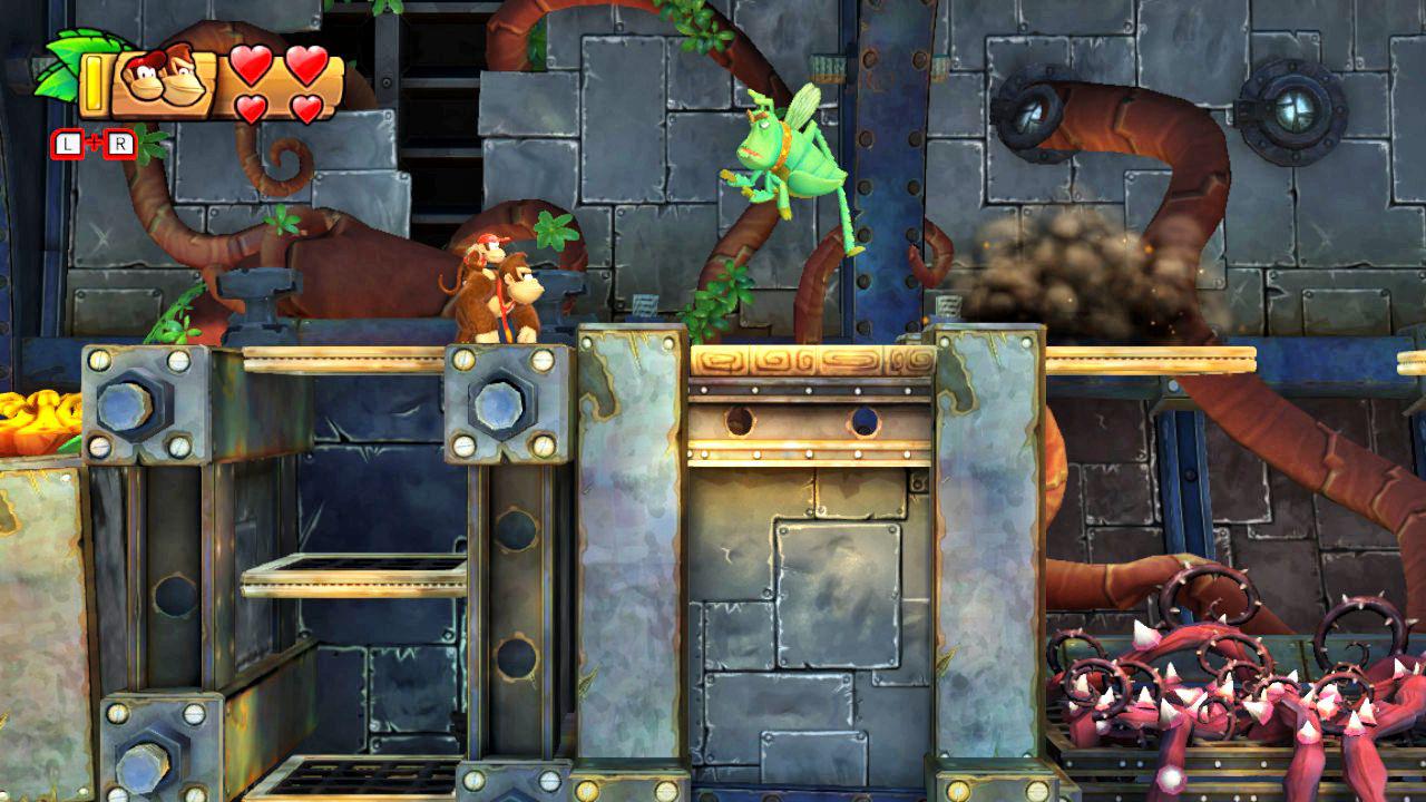 [02/05/2018] Typisch für die Serie wird die Spielwelt von Donkey Kong Country: Tropical Freeze von allerhand merkwürdig anmutenden Gegnern bewohnt wie diesem hier.