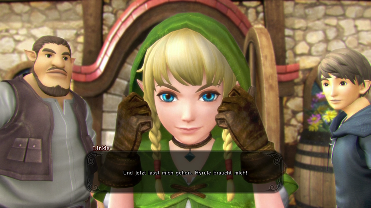 Zu den neuen Charakteren gehört auch Linkle, die im Grunde eine muntere, weibliche Variante von Link ist und im Kampf auf Doppelarmbrüste setzt.