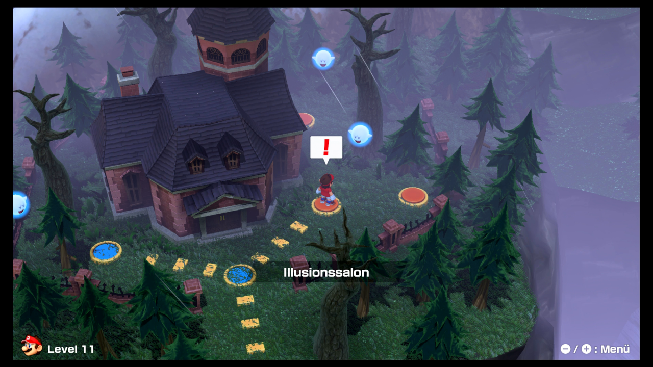 Typisch für Nintendo- beziehungsweise Mario-Spiele besteht die Spielwelt im Abenteuer-Modus aus verschiedenen Gebieten mit unterschiedlichen Themen.