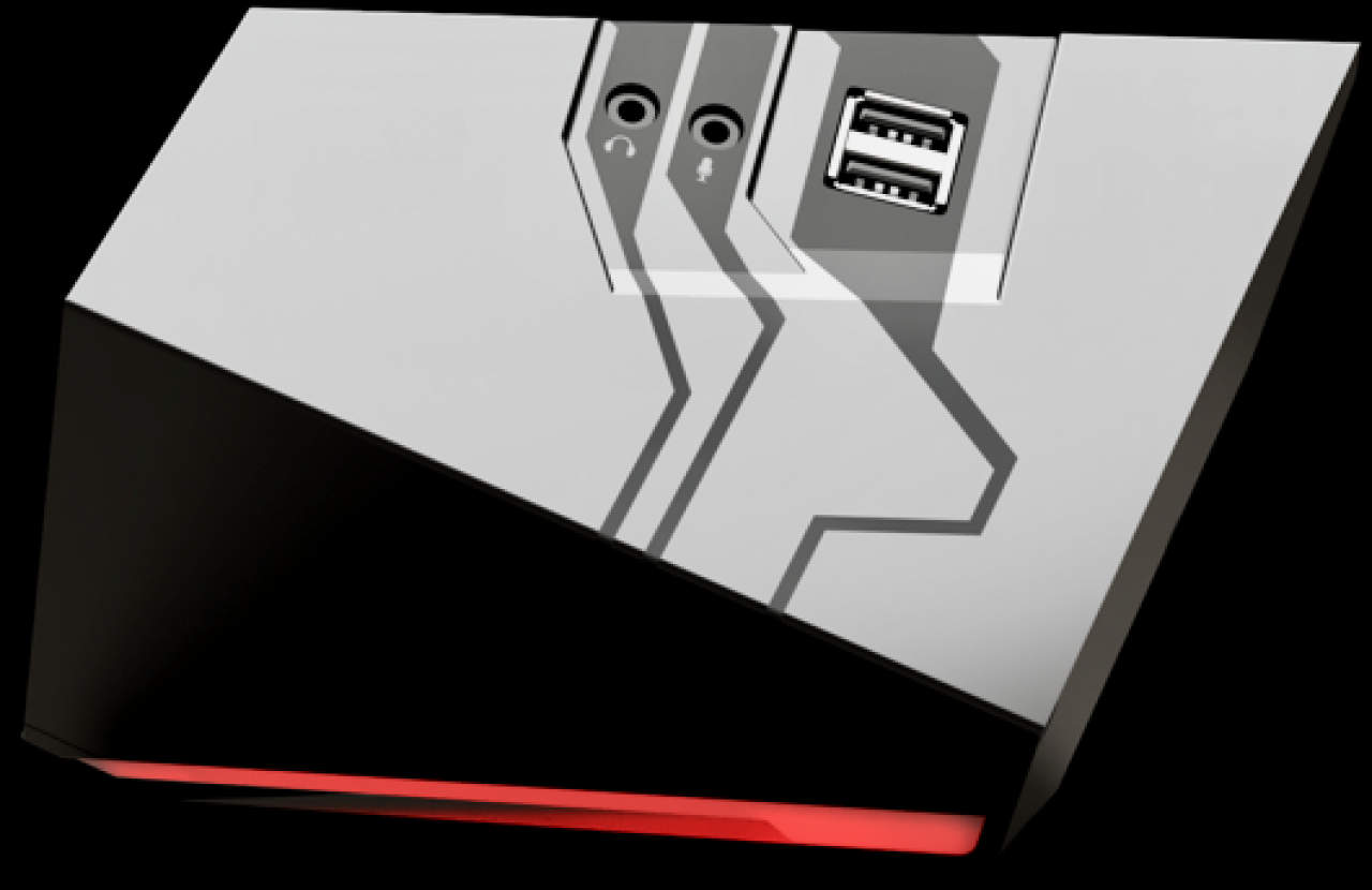 [08/06/2018] Die Shadow Box im Details mit ihren USB- und Audio-Ports