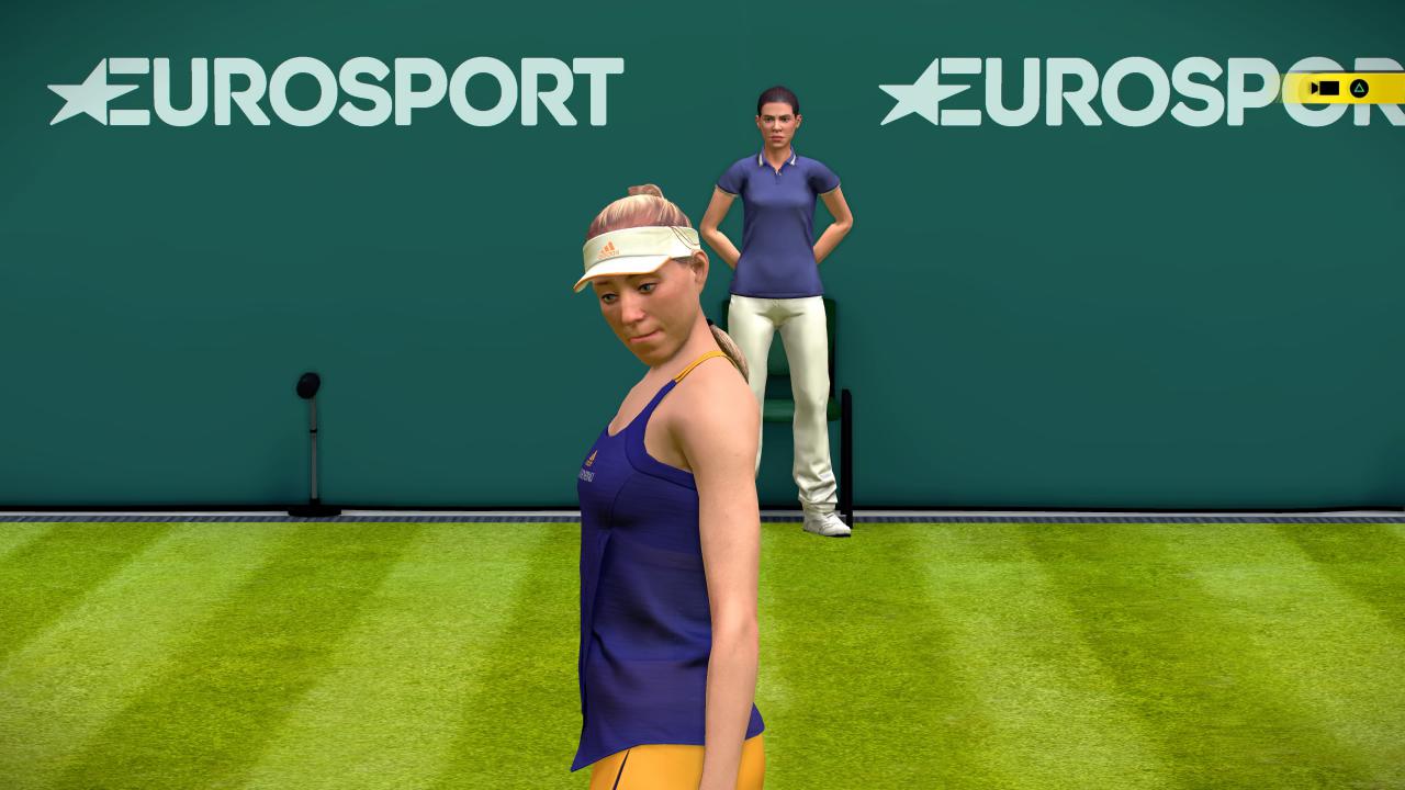[06/06/2018] Lieblos: Die Spieler­modelle ähneln ihren Vorbildern mehr schlecht als recht. Das hier soll übrigens Angelique Kerber sein.