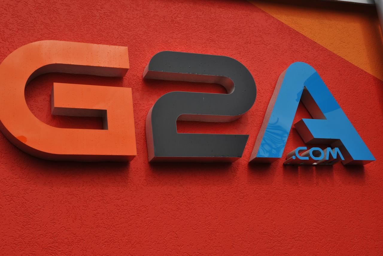 [31/07/2018] G2A.com-Logo am Büro in Rzeszów.