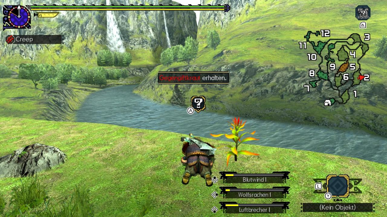 [28/08/2018] Monster Hunter Generations Ultimate im Test: Ständig klauben wir Kräuter, Pilze, Erze und Knochen vom Boden auf. Außerdem wollen Fische geangelt und Käfer gefangen werden.