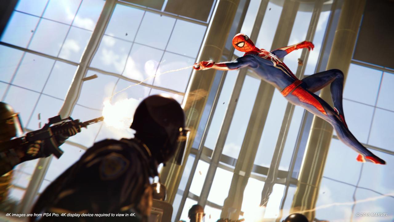 [02/08/2018] Bei bewaffneten Gegnern müsst ihr in Bewegung bleiben und auf Spideys Spinnensinn achten. Ansonsten segnet unser Held schnell das Zeitliche.