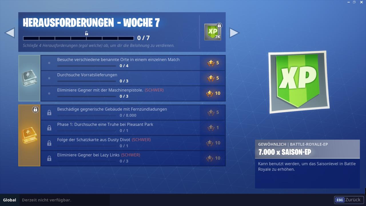 Fortnite Herausforderungen in Woche 7 von Season 5 im Überblick.