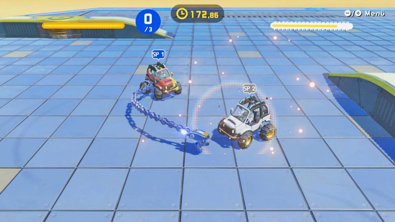 Der Mehrspielermodus des Spiels erfordert, um ihn richtig zu genießen, mindestens zwei vollständige Fahrzeug-Sets. Viel Aufwand für wenig Spaß!