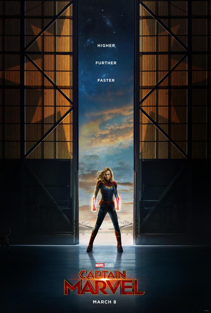 Das offizielle Poster zu Captain Marvel zeigt Heldin Carol Danvers.