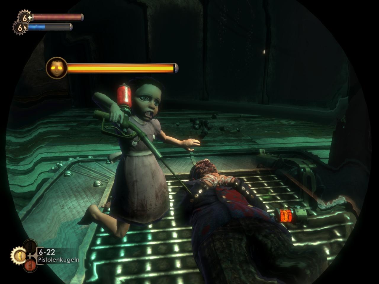 [26/10/2018] Mehr als nur Ballern: Bioshock (2007) begeistert mit seiner atmosphärischen Spielwelt und seiner intelligenten, philosophische Fragen aufwerfenden Geschichte.&nbsp; (1)
