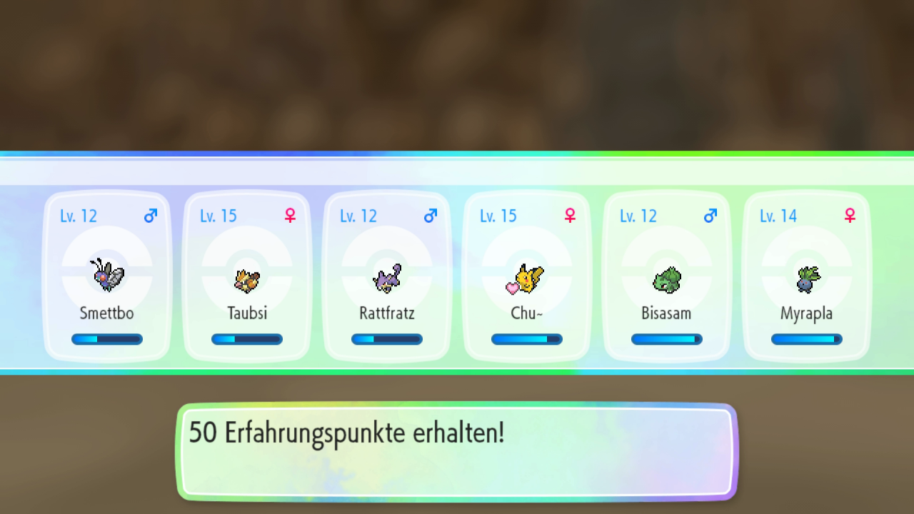 [13/11/2018] Beim Fangen erhalten alle Pokémon Erfahrungspunkte.