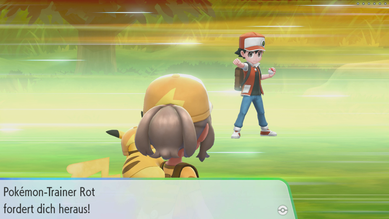 [30/11/2018] Pokémon-Trainer Rot wartet am Eingang der Pokémon-Liga auf einen starken Gegner.
