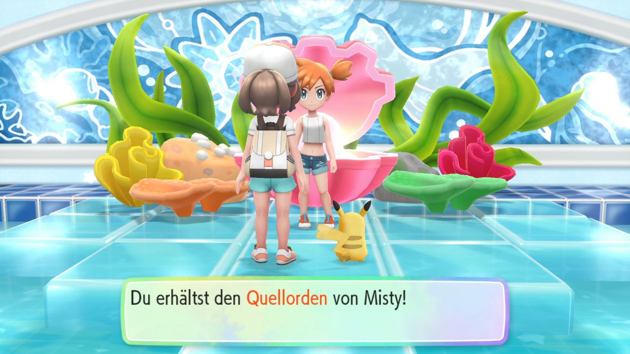 [13/11/2018] Wir erhalten nach einem siegreichen Kampf den Quellorden und die TM29 Siedewasser.