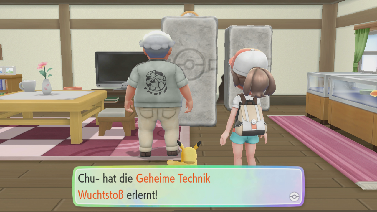 [21/11/2018] Vom Direktor lernt unser Pikachu die Geheime Technik Wuchtstoß.