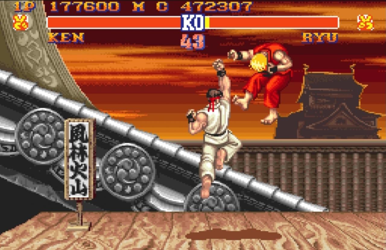 [30/11/2018] Eine Szene, die Geschichte schrieb: Ryu verpasst seinem Freund und Rivalen Ken einen mächtigen Shoryuken.