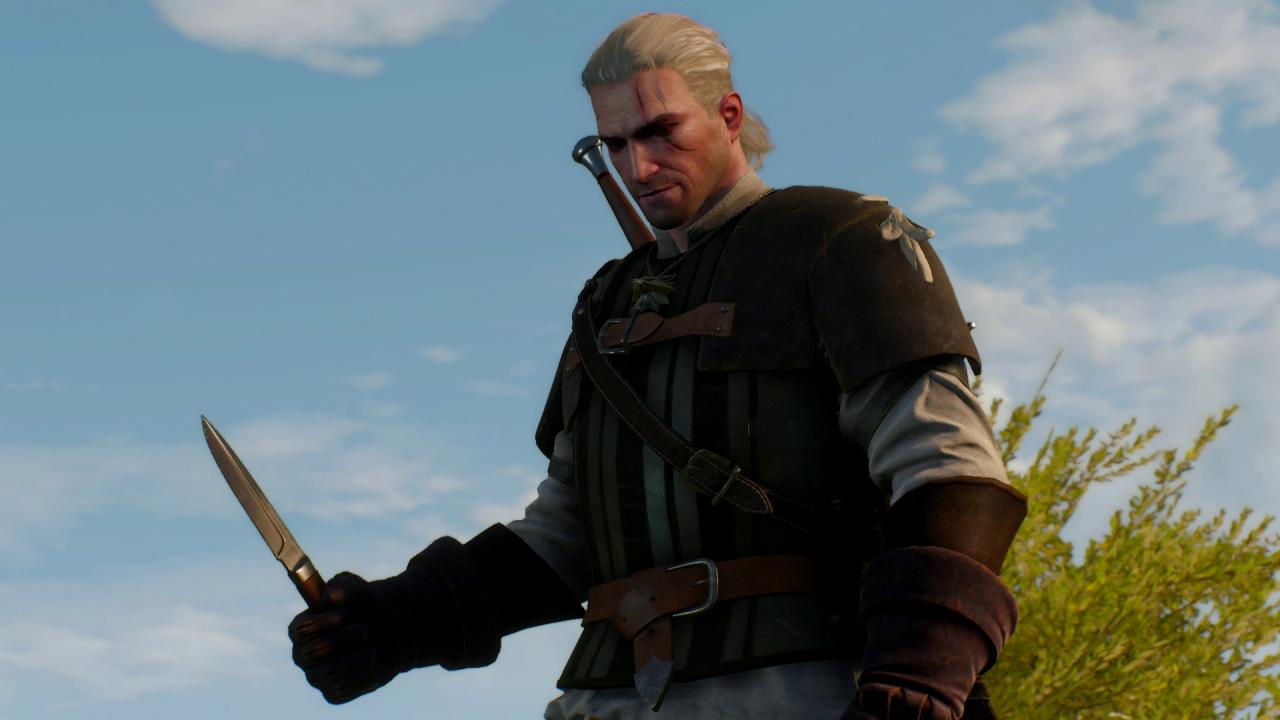 [02/11/2018] Auch Geralt zückt das Messer, um Tiere zu schlachten - allerdings mit Schwarzblende. The Witcher 3 erspart den Spieler die unschönen Schlachte-Szenen.