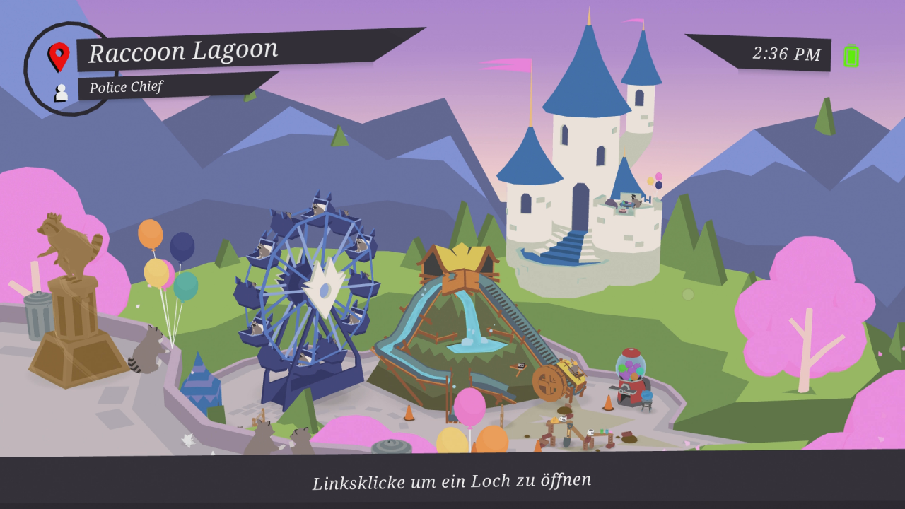 [10/12/2018] Donut County bietet euch 24 Runden, die ihr spielen könnt.