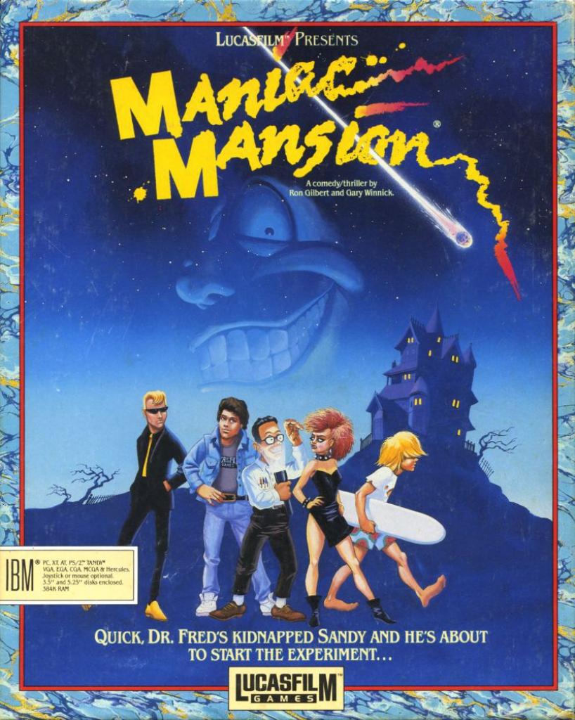 [13/12/2018] 1987 Maniac MansionDas erste SCUMM-Adventure und der Vorgänger von Day of the Tentacle. Angelehnt an Teenager-Horrorfilme, versucht ihr mit insgesamt sechs auswählbaren Charakteren – darunter auch Bernard – die durch Dr. Fred Edison entführte Sandy zu retten.