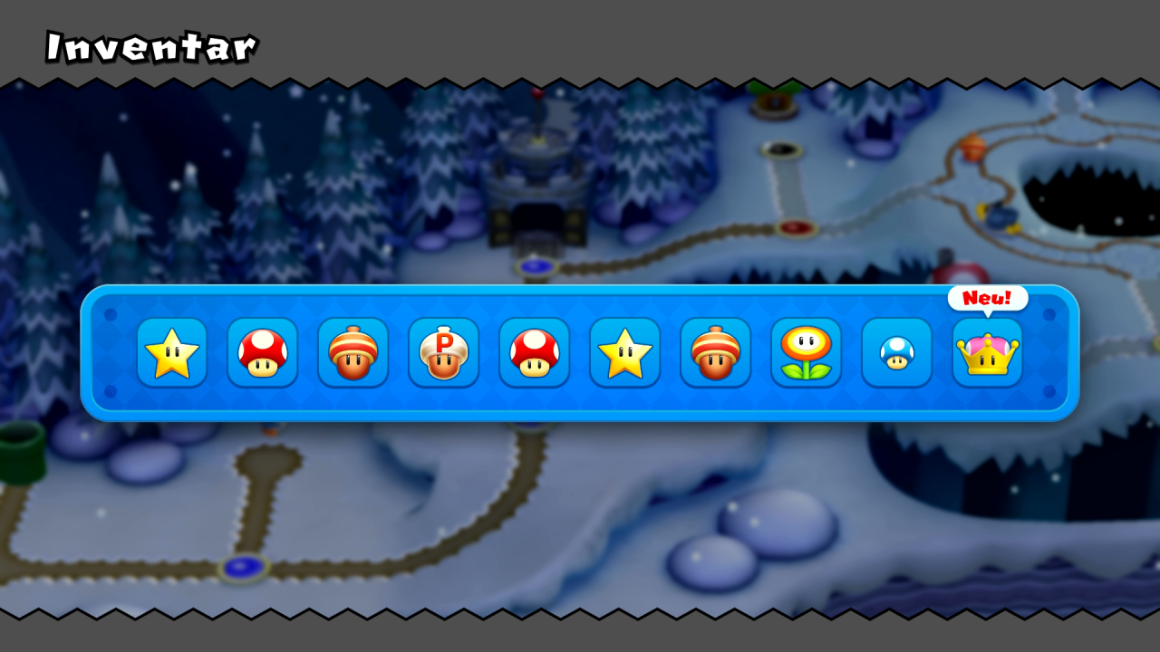 Verschiedene Power-ups verleihen euch unterschiedliche Fähigkeiten, mit deren Hilfe ihr New Super Mario Bros. U Deluxe problemlos meistern werdet.