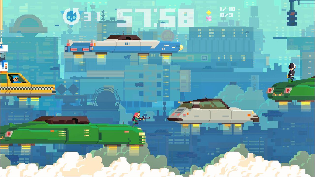 [10/12/2018] Zocker von heute klassifizieren Super Time Force eindeutig als ein Retro­spiel, doch in Wahrheit sprudelt es über vor neuartigen Elementen.
