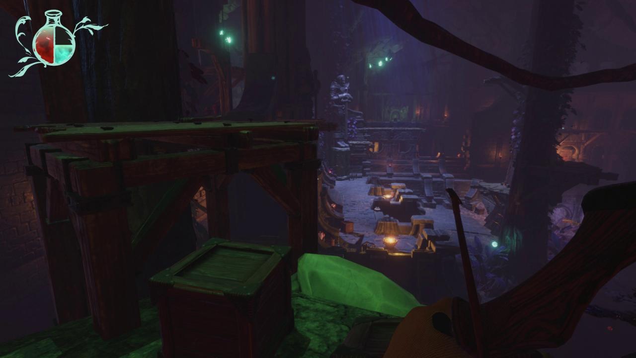 Die sieben Levels sind verschachtelt aufgebaut.