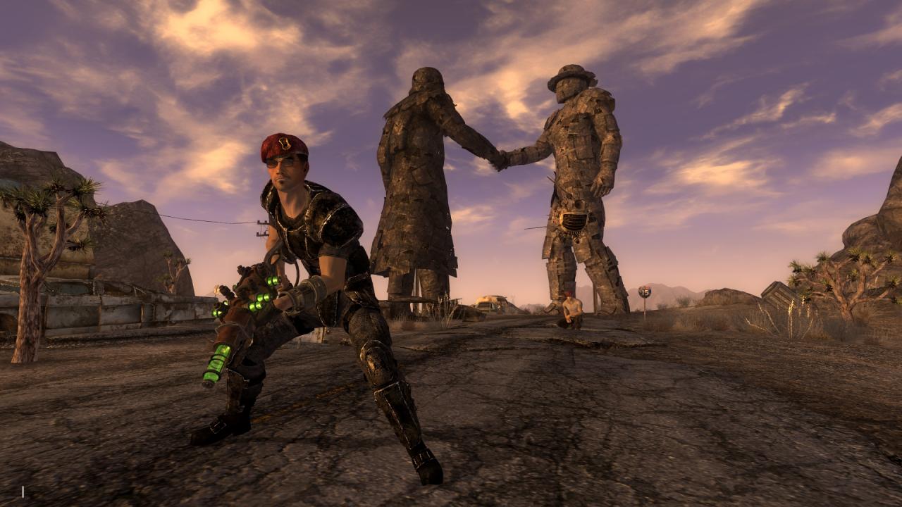Die Spielwelt von New Vegas ist kein Highlight, hat aber trotzdem ein paar hübsche Sehenswürdigkeiten zu bieten.