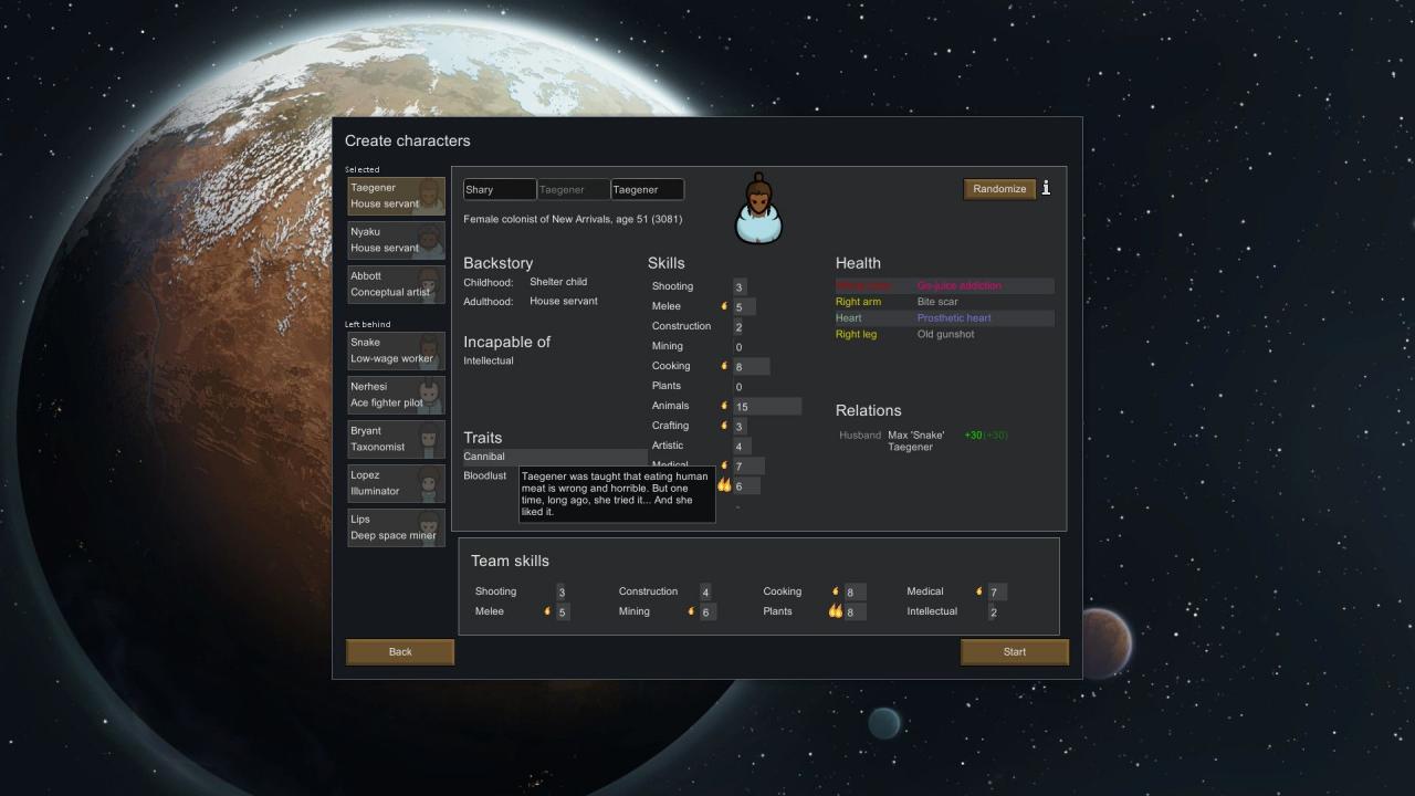 Die Charaktereigenschaften der Siedler sind immens wichtig und beeinflussen das Spielgeschehen.