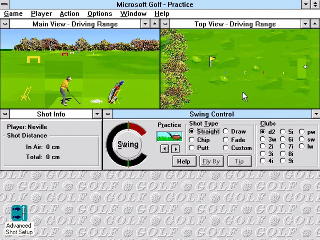 [01/02/2019] Microsoft Golf (1993) war eine Windows-Portierung des beliebten Golfspiels Links 386 Pro (1992).