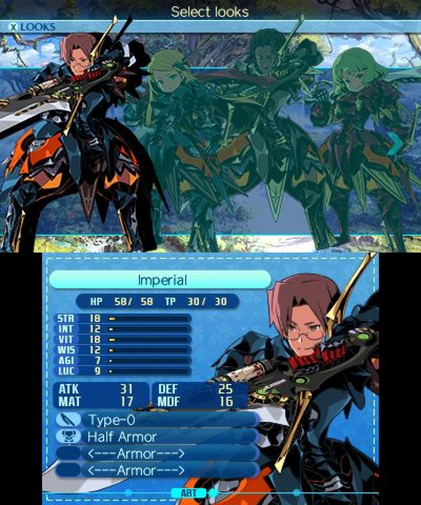 Etrian Odyssey Nexus Schadensklassen: Imperial