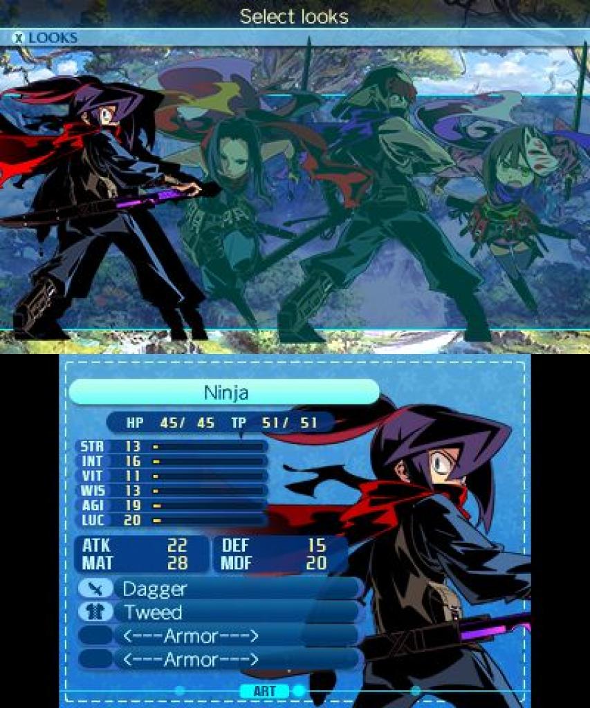 Etrian Odyssey Nexus Schadensklassen: Ninja