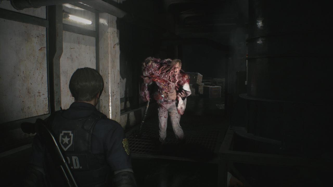 [01/02/2019] Der erste Bosskampf des Resident Evil 2 Remakes gegen den G-Virus alias William Birkin.