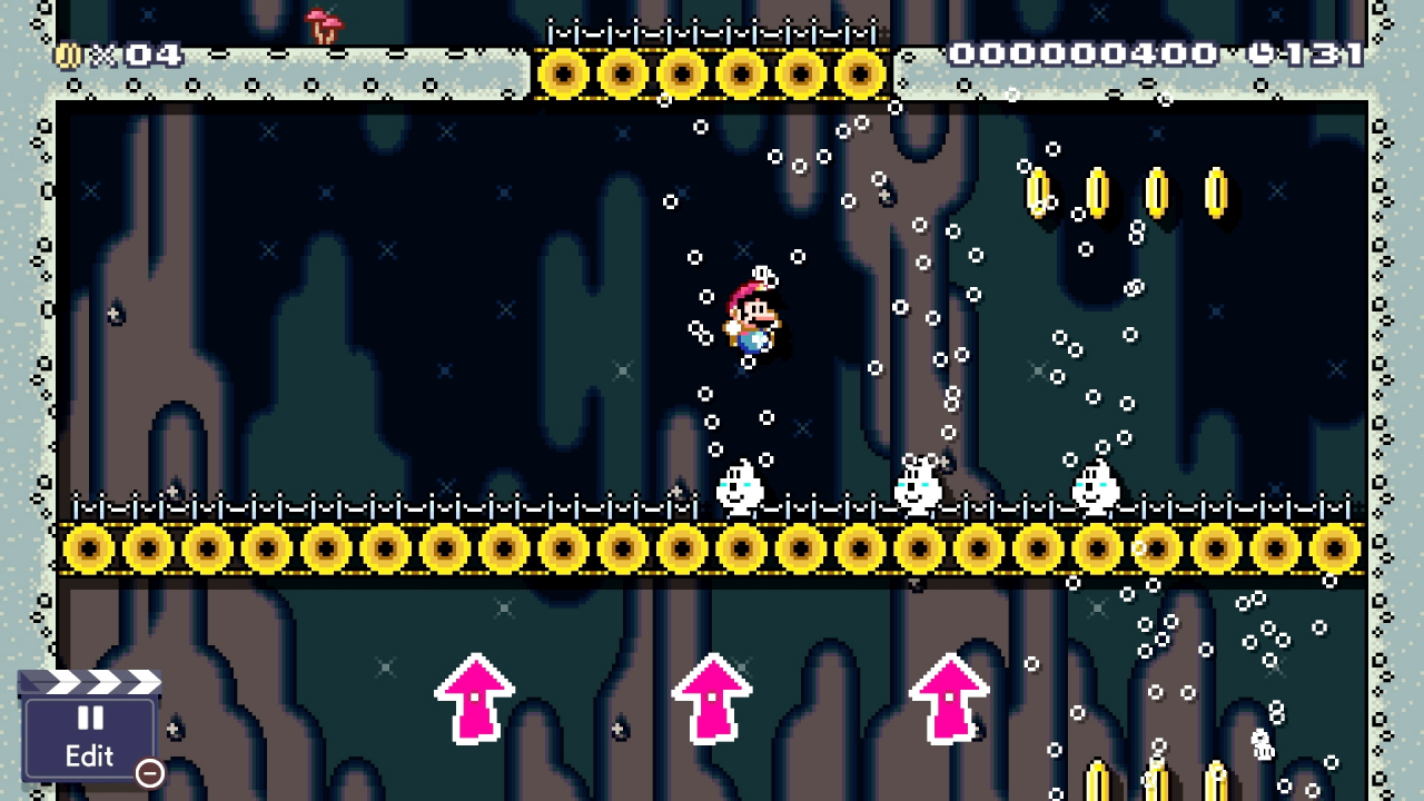 Viele neue Gegner-Typen halten in Super Mario Maker 2 Einzug und bieten somit mehr Abwechslung als zuvor, beispielweise diese windigen Widersacher.