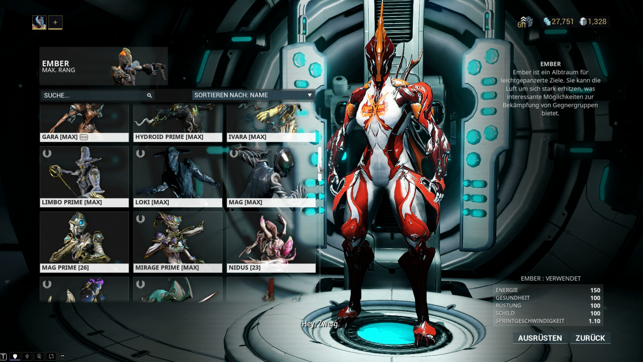 [04/03/2019] Man kann Warframe so manches vorwerfen - eine zu kleine Charakterauswahl gehört allerdings definitiv nicht dazu.