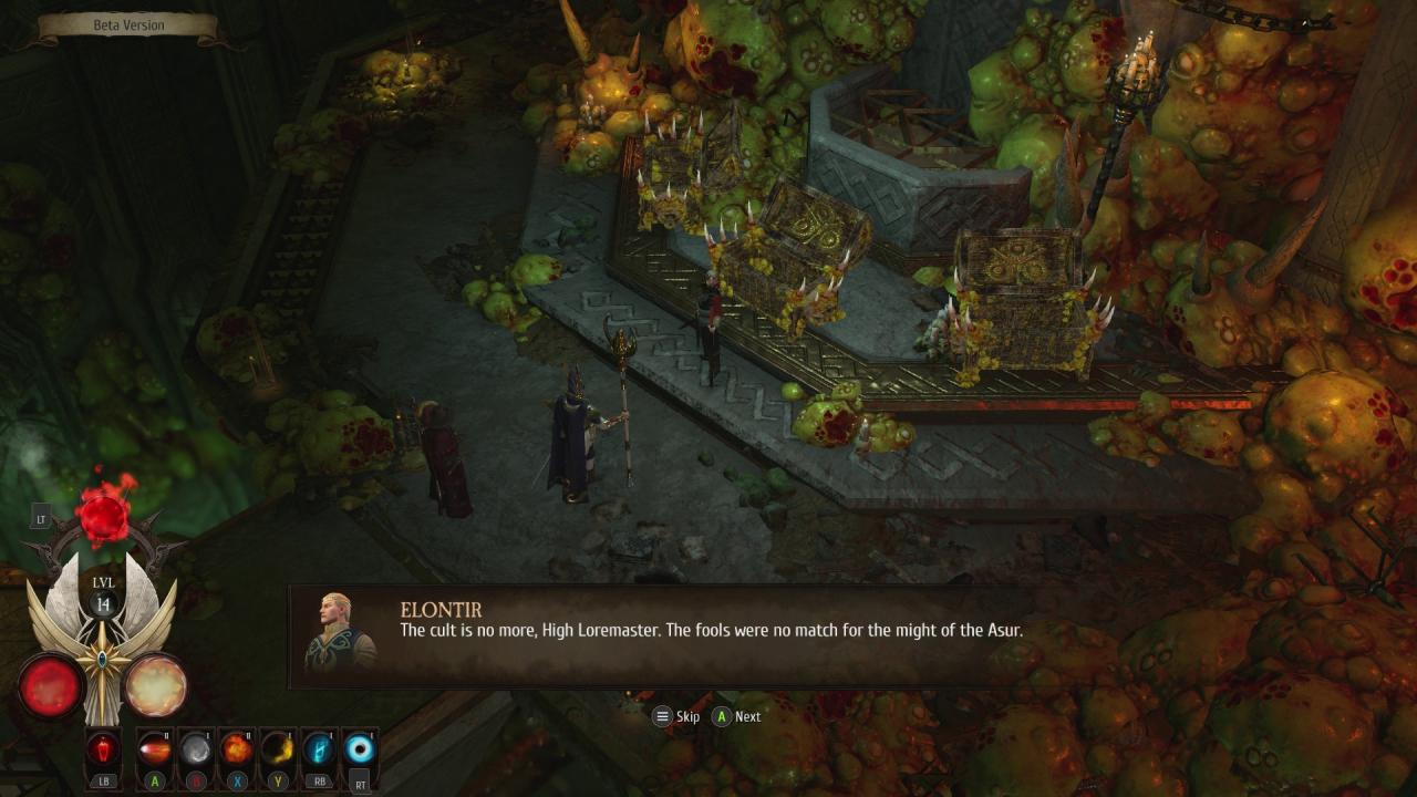 [07/03/2019] Trotz vertonter Dialoge bleiben Story und Quests in der Beta unauffällig.