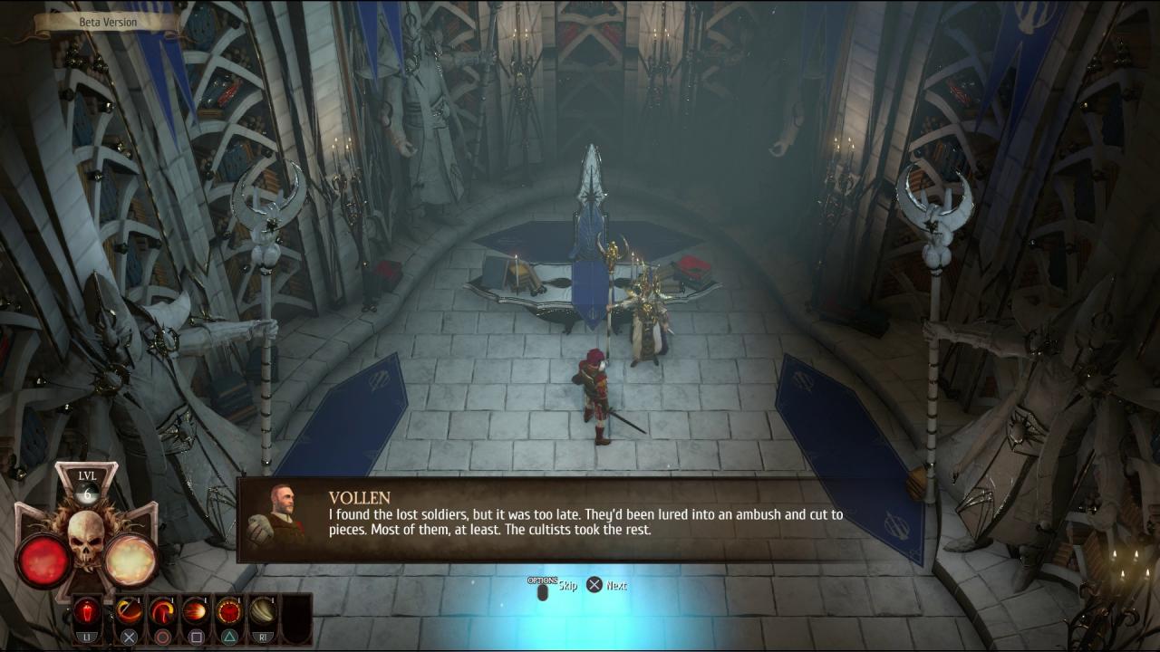 [07/03/2019] Trotz vertonter Dialoge bleiben Story und Quests in der Beta unauffällig.