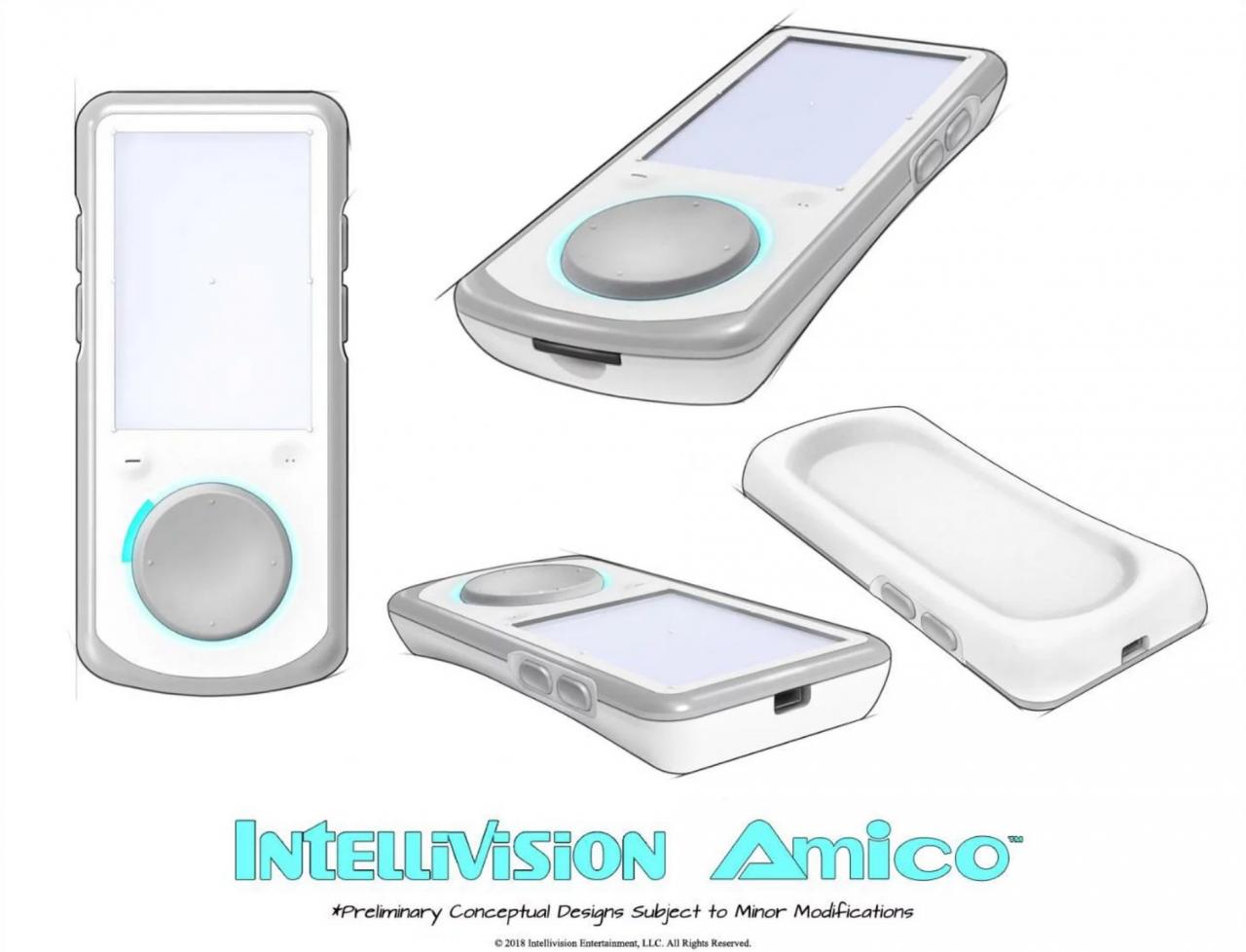 [19/03/2019] Die Bluetooth-Controller des Amico verfügen über einen 3,5-Zoll-Touchscreen, Vibrationsmotoren, Bewegungssensoren, vier Aktionstasten, ein LED-beleuchtete Navigations-Scheibe sowie Lautsprecher und Mikrofon.