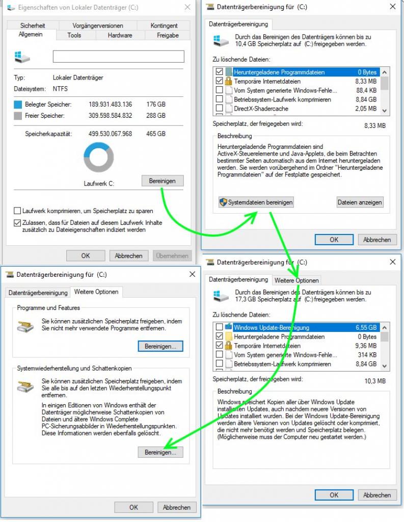 [04/04/2019] Windows bereinigen unter Windows 10