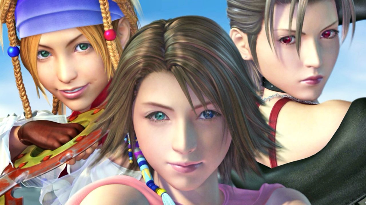 [03/05/2019] In Final Fantasy 10-2 HD lenkt ihr die Geschicke des kessen Frauentrios Rikku, Yuna und Paine (von links). Zudem könnt ihr auch gefangene Monster im Kampf nutzen.