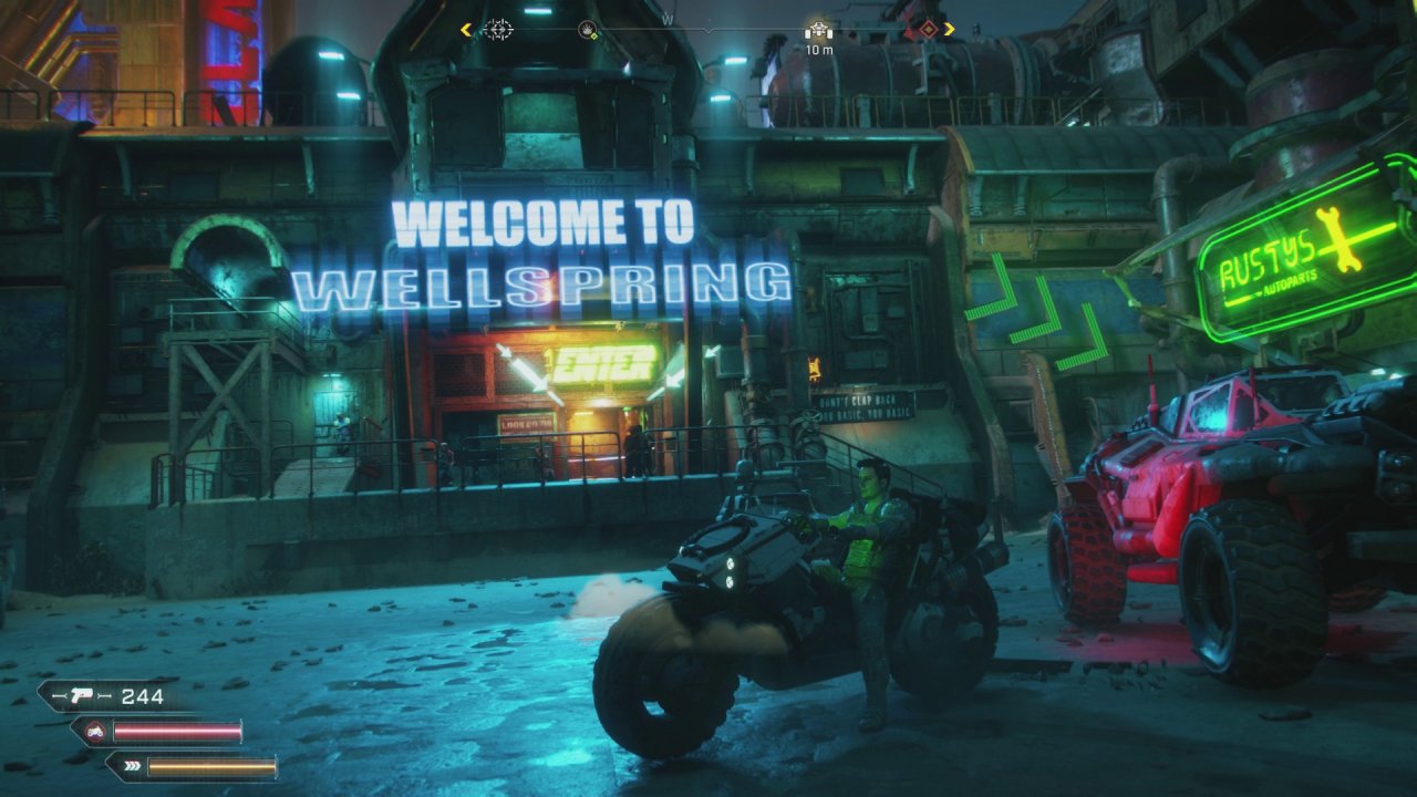 [15/05/2019] Stimmungsvoll: Wellspring ist eine von mehreren hübschen Ortschaften, in denen ihr Händler und Quest-NPCs trefft.&nbsp;