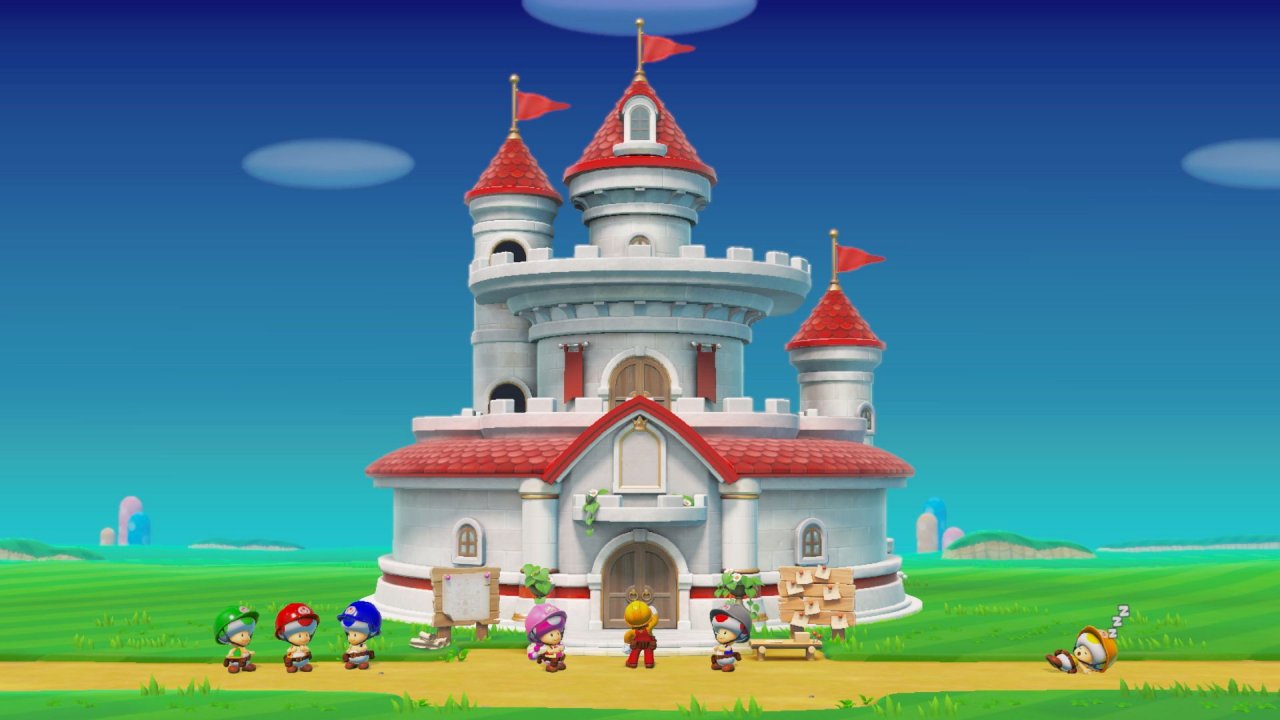 [28/05/2019] ... das aus unbekannten Gründen zerstörte Schloss von Peach mit gesammelten Münzen wieder aufzubauen.