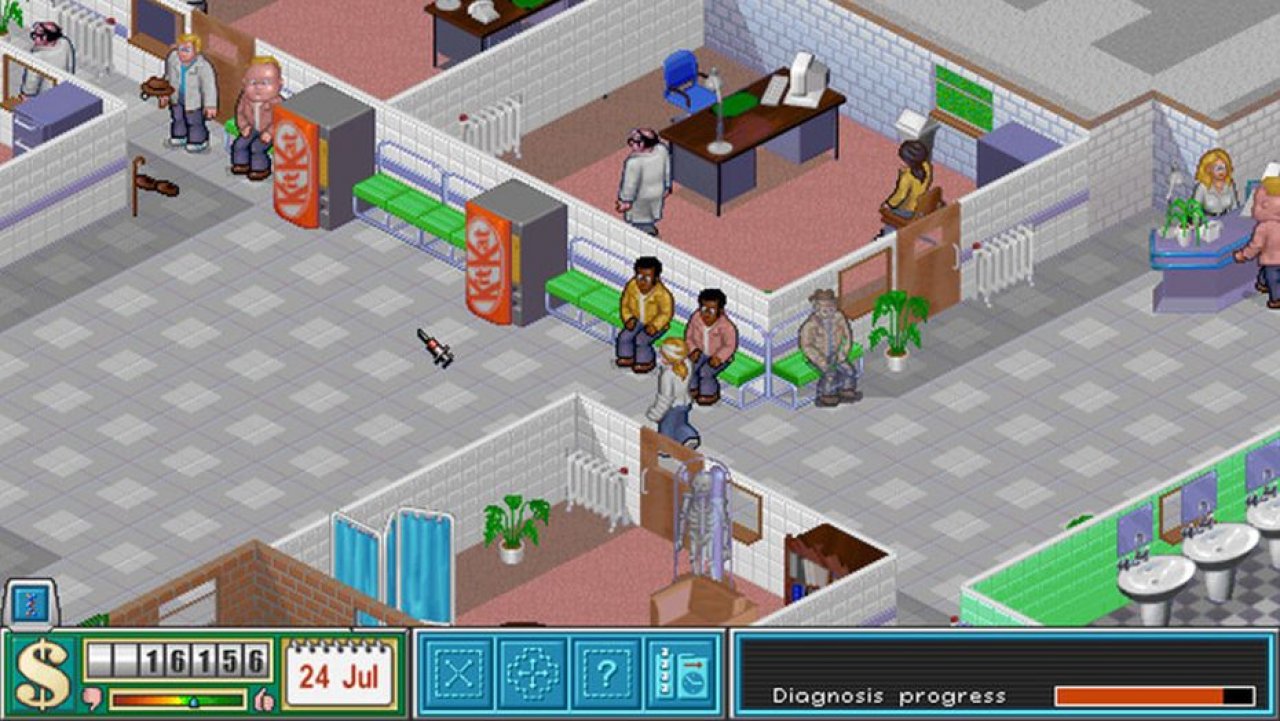 [31/05/2019] Nach dem Erfolg von Theme Park wollte Peter Molyneux weitere Titel produzieren, die das Spielprinzip adaptieren und dieses auf neue Szenarien übertragen. Die Idee für das Krankenhaus in Theme Hospital stammt dabei vom Journalisten James Leach, der später zum Story-Autor von Black & White und Fable wurde. Entwickelt wurde das Spiel aber letztlich von Mark Webley und Gary Carr, die 2018 mit Two Point Hospital eine Art Remake abgeliefert haben. 