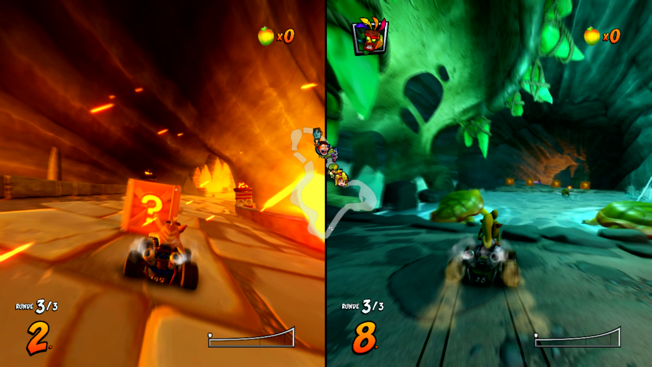 Wie die meisten Funracer eignet sich auch Crash Team Racing Nitro-Fueled besonders gut für lokale Mehrspielerpartien vor einer einzigen Konsole.